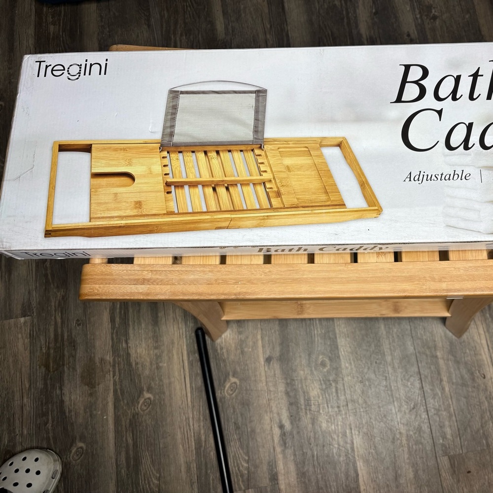 & Other Stories Natural Bamboo Bath Caddy